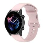 For Xiaomi Haylou RT LS05S 22mm Solid Color Silicone Watch Band(Pink)