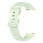 For Samsung Galaxy Watch3 41mm 20mm Solid Color Silicone Watch Band(Green)