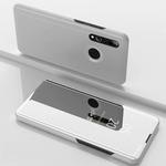 Electroplating Mirror Horizontal Flip Leather Case for Huawei P Smrt Z with Holder(Silver)