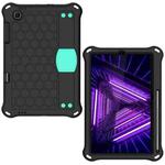 For Lenovo X306 / X606 / K10 Honeycomb EVA + PC Shockproof Tablet Case with Strap(Black+Mint Green)