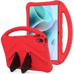 For Motorola Moto Tab G70 EVA Shockproof Tablet Case with Holder(Red)