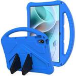 For Motorola Moto Tab G70 EVA Shockproof Tablet Case with Holder(Blue)
