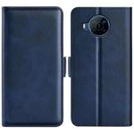 For Nokia X100 Dual-side Magnetic Buckle Leather Phone Case(Dark Blue)