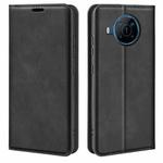 For Nokia X100 Retro-skin Magnetic Suction Leather Phone Case(Black)