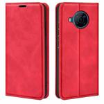 For Nokia X100 Retro-skin Magnetic Suction Leather Phone Case(Red)