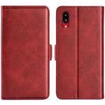 For Sharp Aquos Simple Sumaho 6 Dual-side Magnetic Buckle Leather Phone Case(Red)