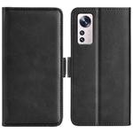 For Xiaomi 12 Lite Dual-side Magnetic Buckle Leather Phone Case(Black)