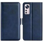 For Xiaomi 12 Lite Dual-side Magnetic Buckle Leather Phone Case(Dark Blue)