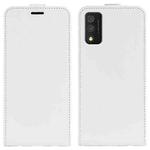 For TCL 30T R64 Texture Single Vertical Flip Leather Phone Case(White)