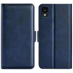 For TCL 30 Z Dual-side Magnetic Buckle Leather Phone Case(Dark Blue)