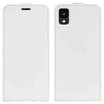 For TCL 30Z R64 Texture Single Vertical Flip Leather Phone Case(White)