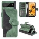 For Google Pixel 7 Pro Stitching Horizontal Flip Leather Phone Case(Green)
