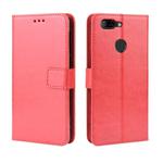 Retro Crazy Horse Texture Horizontal Flip Leather Case for Lenovo K5S, with Holder & Card Slots & Photo Frame(Red)