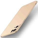 For OPPO Reno7 Pro MOFI Frosted PC Ultra-thin Hard Case(Gold)