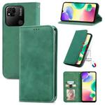 For Xiaomi Redmi 10A Retro Skin Feel Magnetic Leather Phone Case(Green)