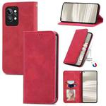 For OPPO Realme GT2 Pro Retro Skin Feel Magnetic Leather Phone Case(Red)