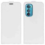 For Motorola Moto Edge 30 5G R64 Texture Vertical Flip Leather Phone Case(White)