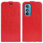 For Motorola Moto Edge 30 5G R64 Texture Vertical Flip Leather Phone Case(Red)