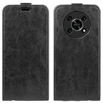 For Honor X30 / Magic 4 Lite R64 Texture  Vertical Flip Leather Phone Case(Black)