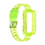 For Honor Band 6 One-Piece Transparent Silicone Watch Band(Transparent Yellow)