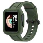 For Xiaomi Redmi Watch Silicone Solid Color Watch Band(Dark Green)