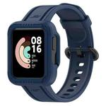 For Xiaomi Redmi Watch 2 Silicone Solid Color Watch Band(Dark Blue)