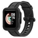 For Xiaomi Redmi Watch 2 Silicone Solid Color Watch Band(Black)