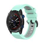 For Garmin Descent MK2i 26mm Silicone Sports Two-Color Watch Band(Water Duck+Grey)