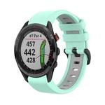 For Garmin Approach S62 22mm Silicone Sports Two-Color Watch Band(Water Duck+Grey)