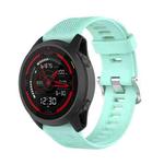 For Garmin Forerunner 745 22mm Twill Solid Color Silicone Watch Band(Water Duck)