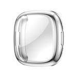 For Fitbit Versa 4 Shockproof TPU Protective Watch Case(Silver)