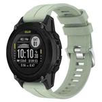 For Garmin Descent G1 22mm Silicone Sports Watch Band(Peppermint Green)