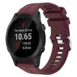 For Garmin Forerunner 945 22mm Silicone Sports Watch Band(Burgundy)