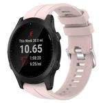 For Garmin Forerunner 945 22mm Silicone Sports Watch Band(Light Pink)