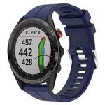 For Garmin Approach S62 22mm Silicone Sports Watch Band(Dark Blue)