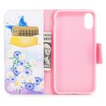 Colored Drawing Pattern Horizontal Flip Leather Case for Samsung Galaxy A20e ,with Holder & Card Slots & Wallet(Butterfly Love)