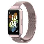 For Huawei Band 7 Milan Magnetic Watch Band(Official Pink)