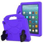 For Amazon Kindle Fire HD8 2020 Thumb Bracket EVA Shockproof Tablet Case(Purple)