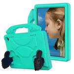 For Amazon Kindle Fire HD8 2020 Thumb Bracket EVA Shockproof Tablet Case (Glacier Green)
