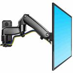 F150 Full Motion Monitor Wall Mount TV Wall Bracket with Adjustable Gas Spring Arm for 17-27 inch LED LCD Monitor