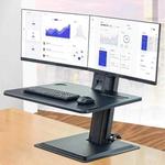NORTH BAYOU NB S100 Computer Stand 22-27 inch Dual Monitor Mount with Keyboard Plate