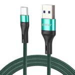 ENKAY ENK-CB119 1m USB 3.0 to USB-C / Type-C 5A Super Fast Charging Sync Data Cable(Green)