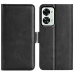 For OnePlus Nord 2T 5G Dual-side Magnetic Buckle Flip Leather Phone Case(Black)