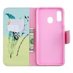 Colored Drawing Pattern Horizontal Flip Leather Case for Samsung Galaxy A20&A30,with Holder & Card Slots & Wallet(Feather Bird)