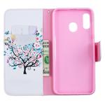 Colored Drawing Pattern Horizontal Flip Leather Case for Samsung Galaxy A20&A30,with Holder & Card Slots & Wallet(Tree)