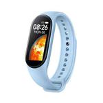 M7 0.96 inch Color Screen Smart Watch,Support Heart Rate Monitoring/Blood Pressure Monitoring(Light Blue)