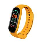 M7 0.96 inch Color Screen Smart Watch,Support Heart Rate Monitoring/Blood Pressure Monitoring(Yellow)