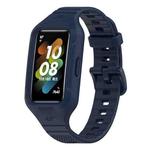 For Honor Band 6 Solid Color Silicone Integrated Watch Band(Midnight Blue)