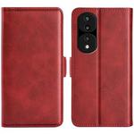 For Honor 70  Pro Dual-side Magnetic Buckle Horizontal Flip Leather Phone Case(Red)