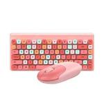 QW02 Wireless Keyboard Mouse Set(Pink)